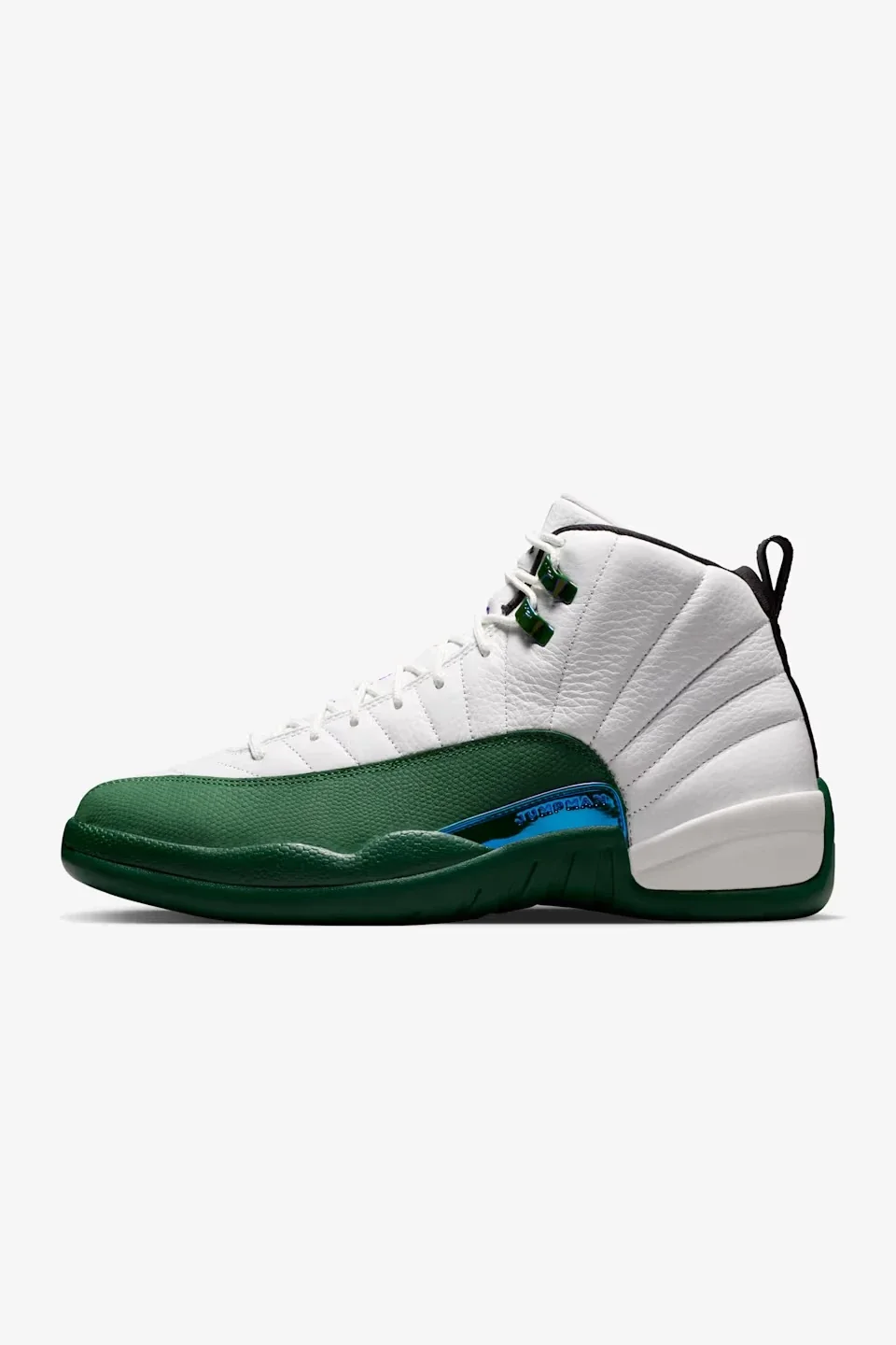Air Jordan 12 Summit White and Gorge Green