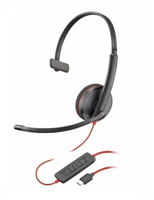 Audífonos On-Ear Poly Wire 3210 alámbricos con cancelación de ruido