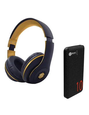 Audífonos de diadema Select Sound Bth024D+Pb10 alámbricos e inalámbricos con cancelación de ruido