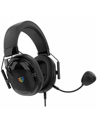 Audífonos gamer Over-Ear Balam Rush Aviator level ha757 alámbricos