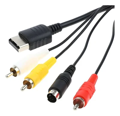 Experiencia Retro Cable A/v Ps2/ps3 Máxima Calidad Servitae