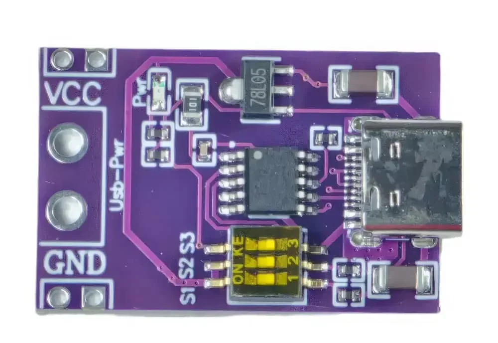 Selector De Voltaje Usb-c De 5v-20v Eliminador Cel