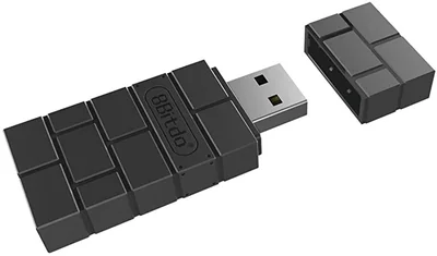 Adaptador USB 8BITDO Inalámbrico Negro Control Bluetooth Switch .