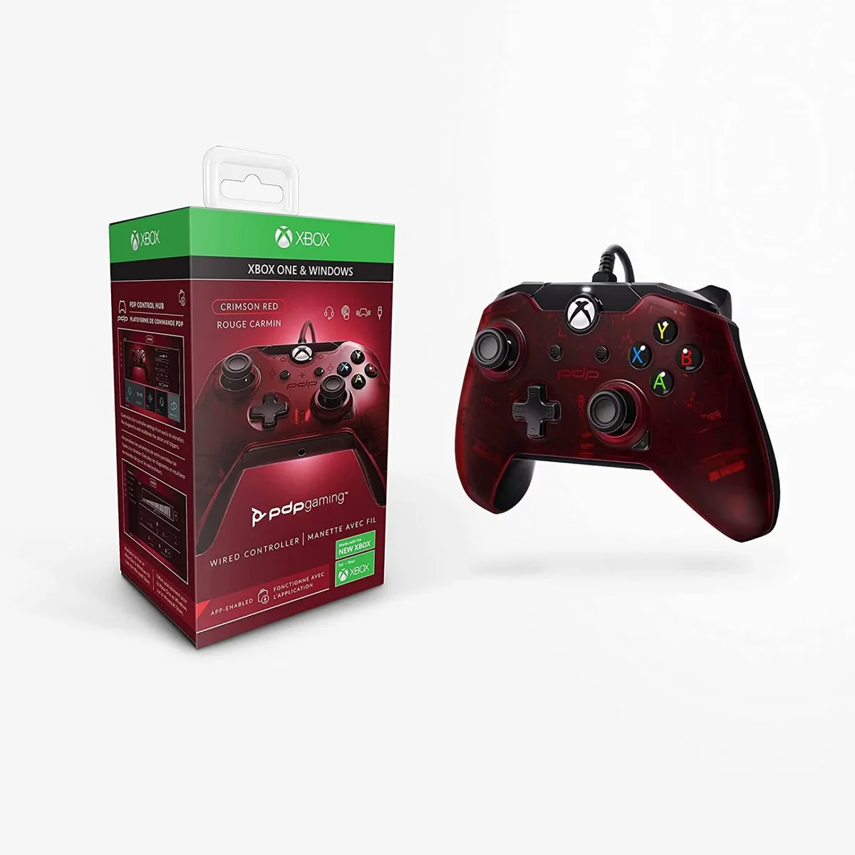 Control Alambrico PDP Xbox One - Crimson Red