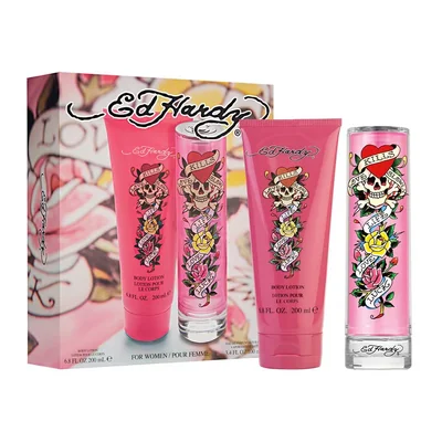 Ed Hardy SET 2 Piezas Dama EDP 100ml + Locion Corporal 200ml