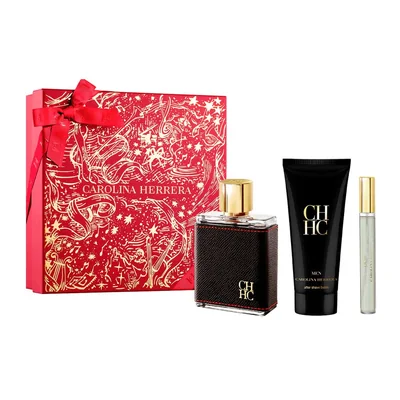 CH Estuche 3pzs Caballero EDT 100ml + Crema de Afeitar 100ml + Miniatura 10ml