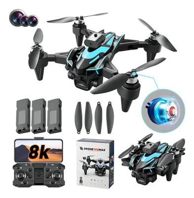 Drone Zll K12max Con Dual Cámara 8k Negro 2.4ghz 3 Batería