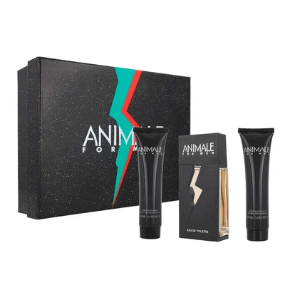 Animale SET 3pzs Caballero EDT 100ml + Gel de ducha 100ml + Balsamos p/despues de afeitar 100ml