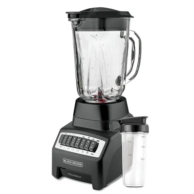 Licuadora Black & Decker BL1140MB-MX Vaso Vidrio 700W / 12 Vel Negra SYP-Y4