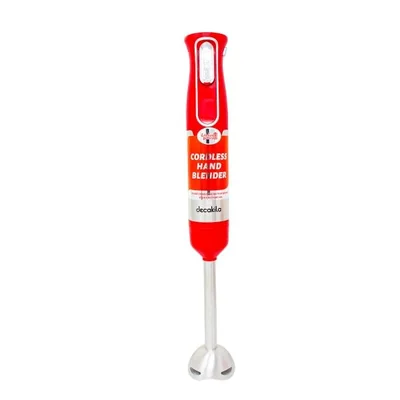 Batidora de Inmersión 2 Velocidades Inálambrica Rojo Decakila KMJB023R