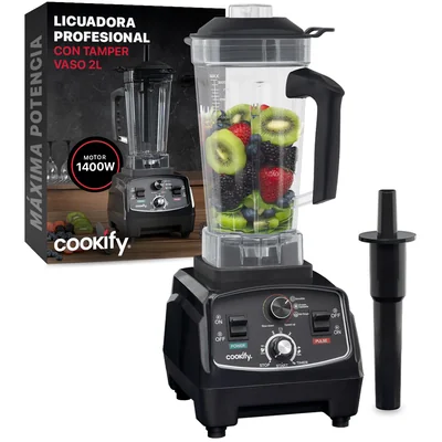 Licuadora Profesional Para Uso Rudo De 2 L + Tamper Cookify.
