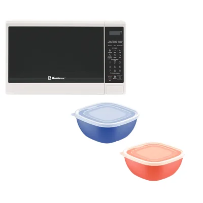 Horno de Microondas Koblenz 0.7 Pies Blanco + Dos Toppers Tramontina de Regalo ENDY