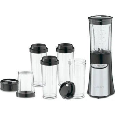 LICUADORA CON VASOS PORTATIL CUISINART CPB-300 ACERO INOX