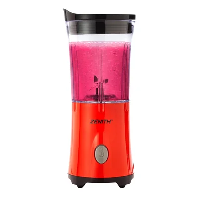 Licuadora Personal Zenith 350W Vaso Individual Color Rojo