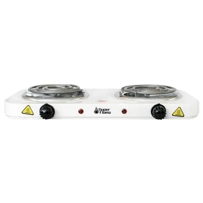 Parilla Eléctrica De Mesa Con 2 Quemadores Super Flama 2RTB