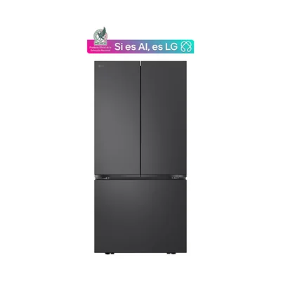 Refrigerador Lg Puerta Fran 25P3 Negro Mate Raptor 2