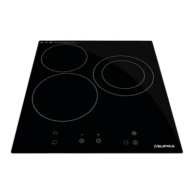 SUPRA Parrilla Eléctrica Vitrocerámica 3 Quemadores VITRO3