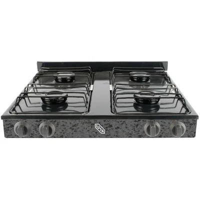 Parrilla A Gas 4 quemadores Caper Negro Jaspe