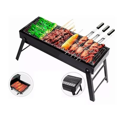Parrilla De Carbón Portátil Plegable Barbacoa Al Aire Libre.