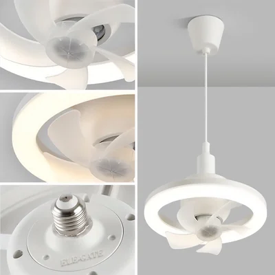 ELE-GATE Ventilador de Techo con Foco LED