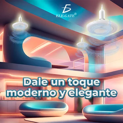 Ventilador de Techo 3 en 1 con Lámpara de Iluminación Marca Ele-Gate