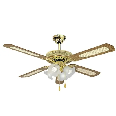 Ventilador de Techo Apolo A52AC5L4C D 52 pulgadas  Dorado ORTY