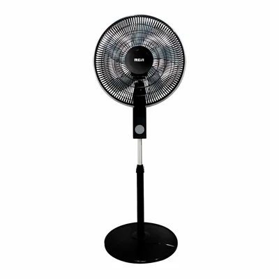 Ventilador de Pedestal RCA RC-16B2 16 pulgadas 3 Vel Negro SYP-Y4