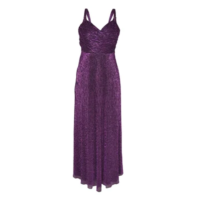 Vestido Largo Plisado Philosophy Jr para Mujer