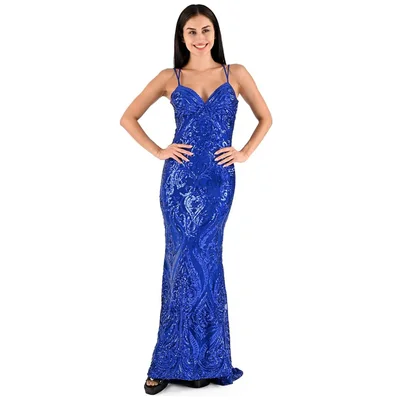 Vestido Largo con Lentejuelas la Ruiseñada para Mujer