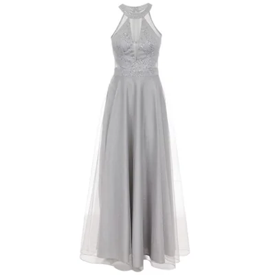 Vestido Largo con Transparencias Nina Ferre para Mujer