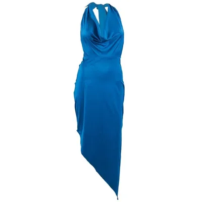 Vestido Corto Liso con Amarre en Cuello Noshe para Mujer