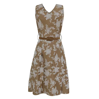 Vestido Estampado Floral Corte Princesa para Mujer Basel