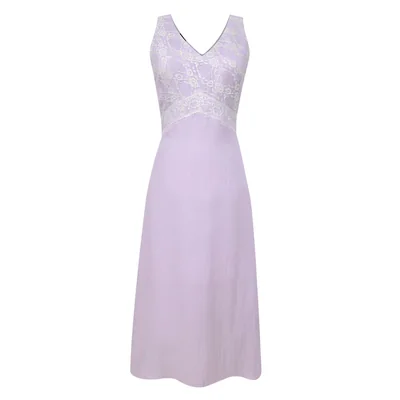 Vestido Midi con Escote de Encaje para Mujer Basel