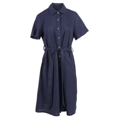 Vestido Camisero con Cinturón Y Bolsas Royal Polo Club para Mujer