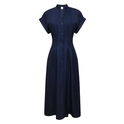 Vestido Camisero con Pinzas para Mujer Elle