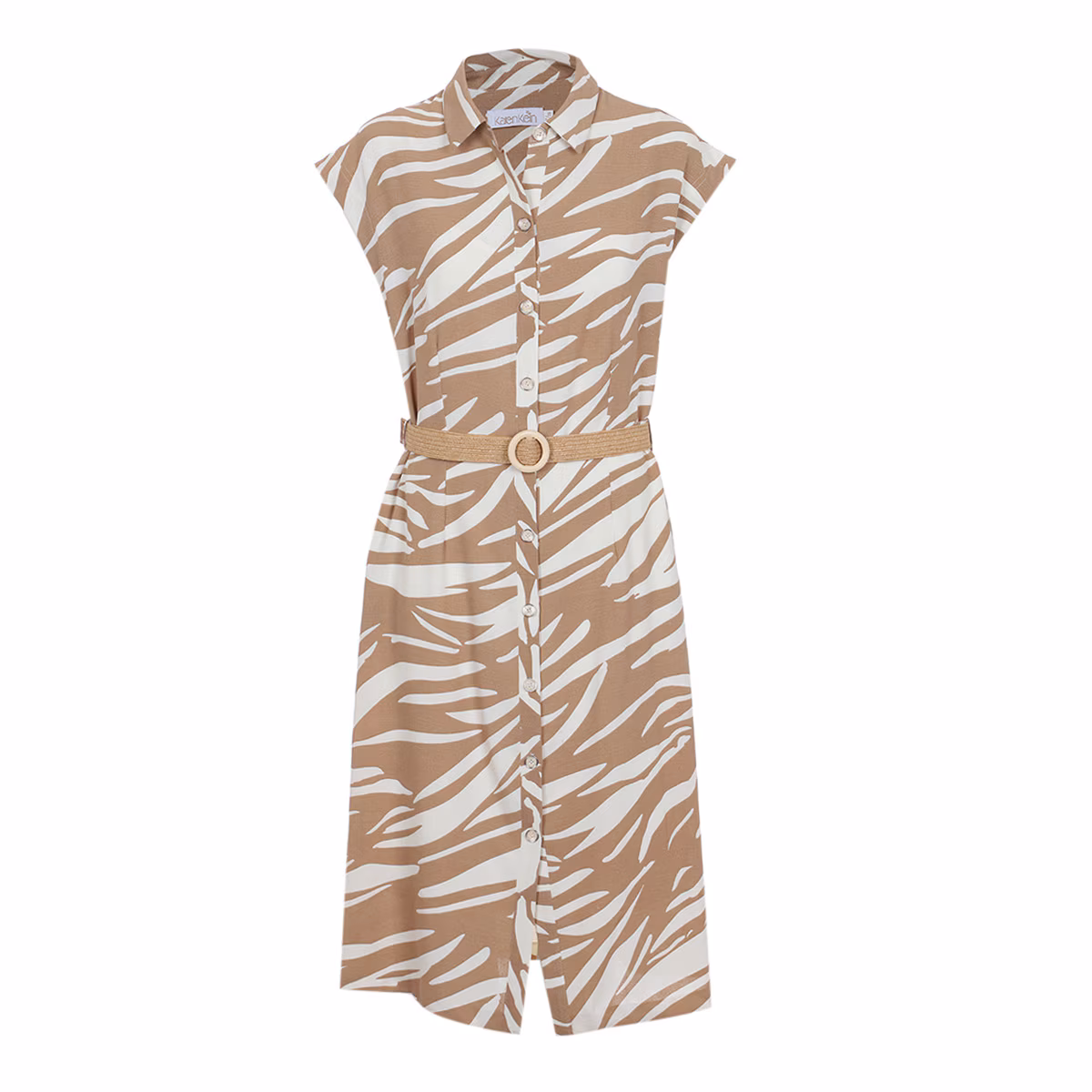 Vestido con Cinturón Karen Kein para Mujer