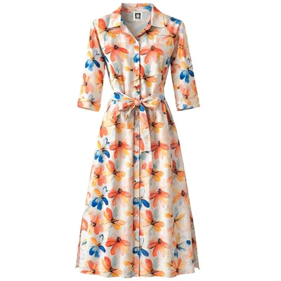 Vestido con Cinta Manga 3/4 Anne Klein para Mujer