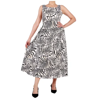 Vestido Maxi Abstracto Cuello Cuadrado Zucca para Mujer