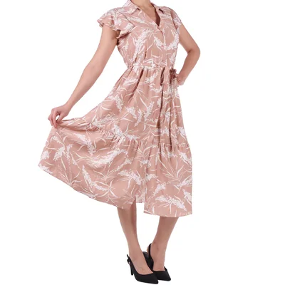 Vestido Midi Camisero Estampado Floral Zucca para Mujer