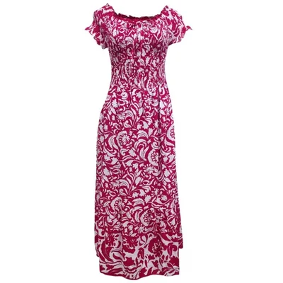 Vestido Largo Estampado Dulce Guayaba para Mujer