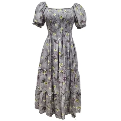 Vestido con Estampado Floral Dulce Guayaba para Mujer