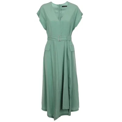 Vestido Liso con Detalle de Cinturón Voltaire & Voltaire para Mujer