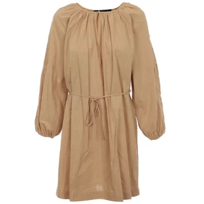 Vestido Liso con Botones en Manga Voltaire & Voltaire para Mujer