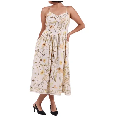 Vestido Largo Floral Casual Verano Dex para Mujer