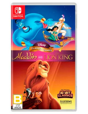 Disney Classic Games Aladdin And The Lion King Switch estándar para Nintendo Switch