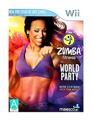 Wii Zumba Fitness World Party Nintendo estándar para Wii