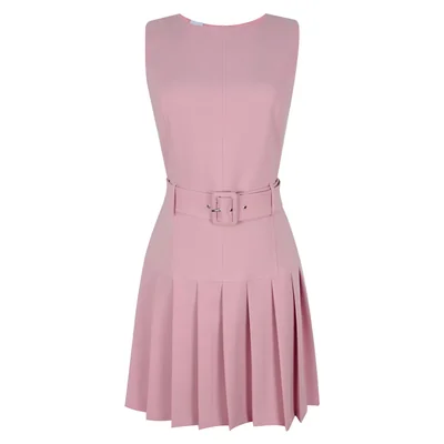 Vestido Corto Línea a con Tablones para Mujer Elle