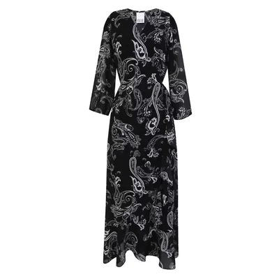 Maxi Vestido Estampado Paisley Elle para Mujer