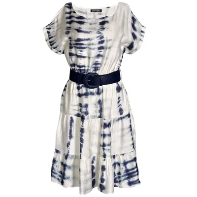 Vestido Corto con Cinturón Philosophy Jr Collec para Mujer Casual