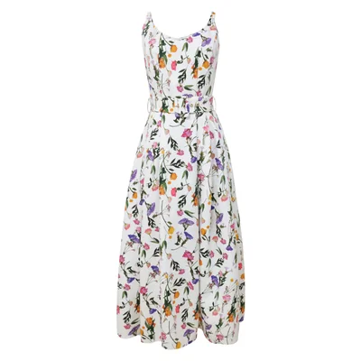 Vestido Corte Princesa con Estampado Floral Basel para Mujer